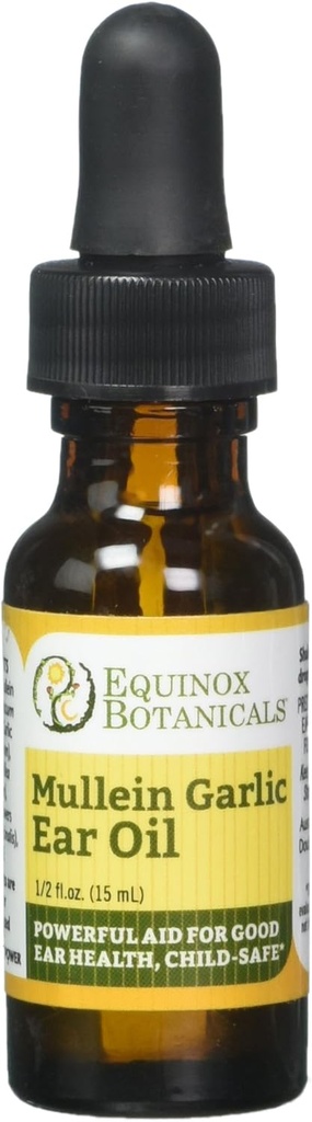 Equinox Botānika Mullein Ķiploku ausu eļļa. 5 unc