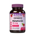 BlueBonnet Nutrition EarthSweet Melatonīns 10 mg Ātri iedarbojieties Ātri Atslābināt Nakts relaksācija & Restful Miega atbalsts - Miega atbalsts - Bez lipekļa, Vegan - Aveņu Flavor - 60 košļājamās tabletes