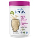 vienkārši tera ir Pure Whey Protein pulveris - zāles kausēts Vanilla sūkalu olbaltumvielu pulveris, tīrs, izgatavots bez mākslīgiem saldinātājiem, Non-GMO, Kosher, rBGH-free, Soy-free - 24 Oz.