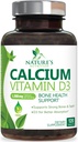 Kalcija papildinājums 1200 mg - ar vitamīnu D3 Best Absorbcija - Atbalsta Imūnās veselības, kaulu un zobu - dabas kalcija karbonāts + 1600 SV D3 - pudelēs ASV sievietēm un vīriešiem - 120 tabletes