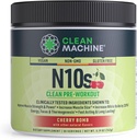 CLEAN MACHINE N10S Augu bāzes pirms Workout Pulveris - Vegan Enerģijas Papildinājums ar 3 Klīniski pārbaudītas Patentētas sastāvdaļas muskuļu izmēru, stiprumu, sūknis un izturība - ne-GMO, 30 Kalpo