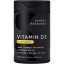 Sporta pētījumi 10 000 iu vitamīna D3 Papildinājums ar organisko kokosriekstu eļļu - D vitamīns spēcīgiem kauliem un imūno veselību - Atbalsta kalcija absorbcija - Ne-GMO - 250mcg, 120 Mini Softgels pieaugušajiem