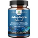 Herbal Adaptogen Mood Support Papildinājums - Kalmēšanas Adaptogens Papildinājums stresam un kortizola pārvaldībai ar Ashwagandha Rhodiola Rosea & Maca Root - Vegan Non ĢMO & Daytime Friendly - 60ct