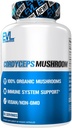 Evlution Nutrition Cordyceps Sēnes - Imūnās sistēmas un sirds veselības atbalsts - 500mg Sēņu papildinājums - 100% Organic, Vegan & Non-GMO - par enerģiju un veiktspēju - 60 Servējumi