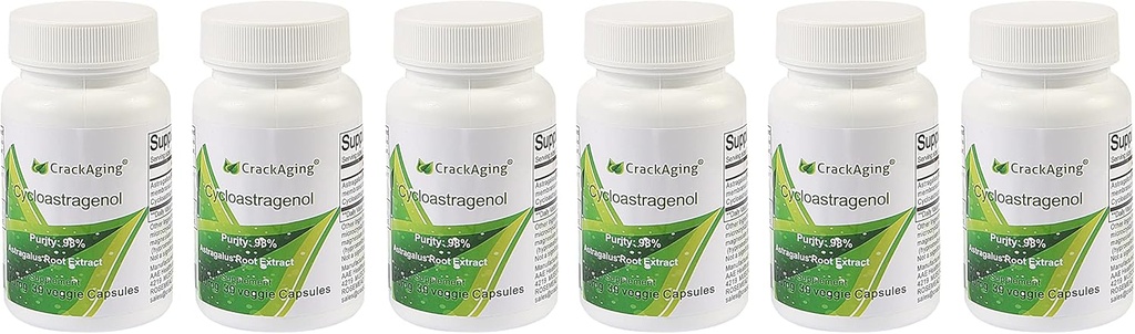 Krekings Super-Absorbcija Cikloastragenols 98% Anti-Aging & Telomerase aktivatora papildinājumi(5 mg 180 kapsulas)