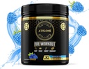 Pirms Workout Pulveris Blue Raspberry Veiktspēja Blend- Enerģija ar kofeīnu, L-citrulīns, Beta Alaline, Himalaju rozā sāls - Nr Mākslīgās krāsvielas (30 Servē)