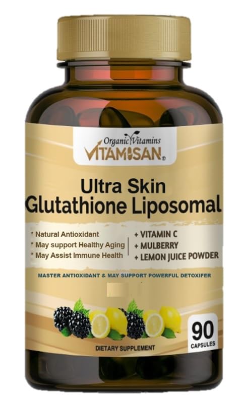VITAMISAN Glutatione Liposomāla, NAC, Piena dadži, Kolagēns, Kopā, 90 kapsulas, Izgatavots ASV, Svaigs