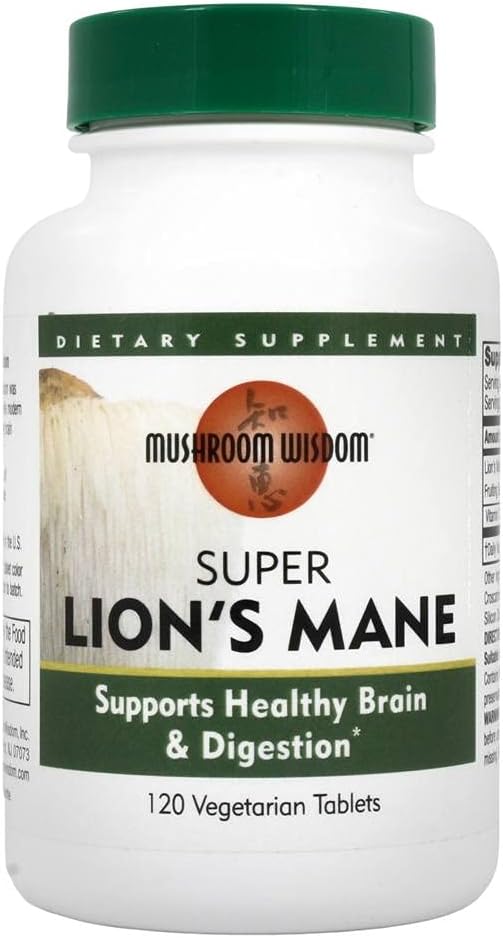 Maitake Products, Sēņu gudrība Super Lion's Mane - 120 vcaps