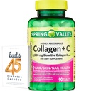 Spring Valley Collagen + C tabletes matu / ādas / nagu veselībai, 2500 mg, 90 skaitīšana, ļoti absorbējams, kolagēns Plus C vitamīns Bundle ar Luall s 45 Diabetes dekodēts