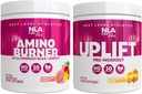 NLA par viņas Pre / Intra Workout Stack (tostarp viņas Thermogenic Amino Hawaiian Sunset un Uplift Max Pirms Workout Skābu Peach Rings)