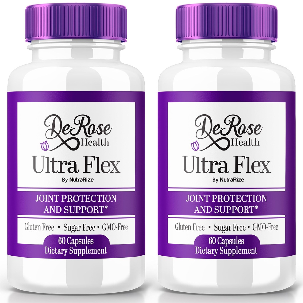 (2 Pack) Ultra Flex kapsulas, uzlabots locītavu atbalsta papildinājums, Ultra Flex Natural Joint Health Formula, Max Strength Tabletes locītavu labsajūtai un mobilitātei, UltraFlex vitamīnu atsauksmes (120 kapsulas)