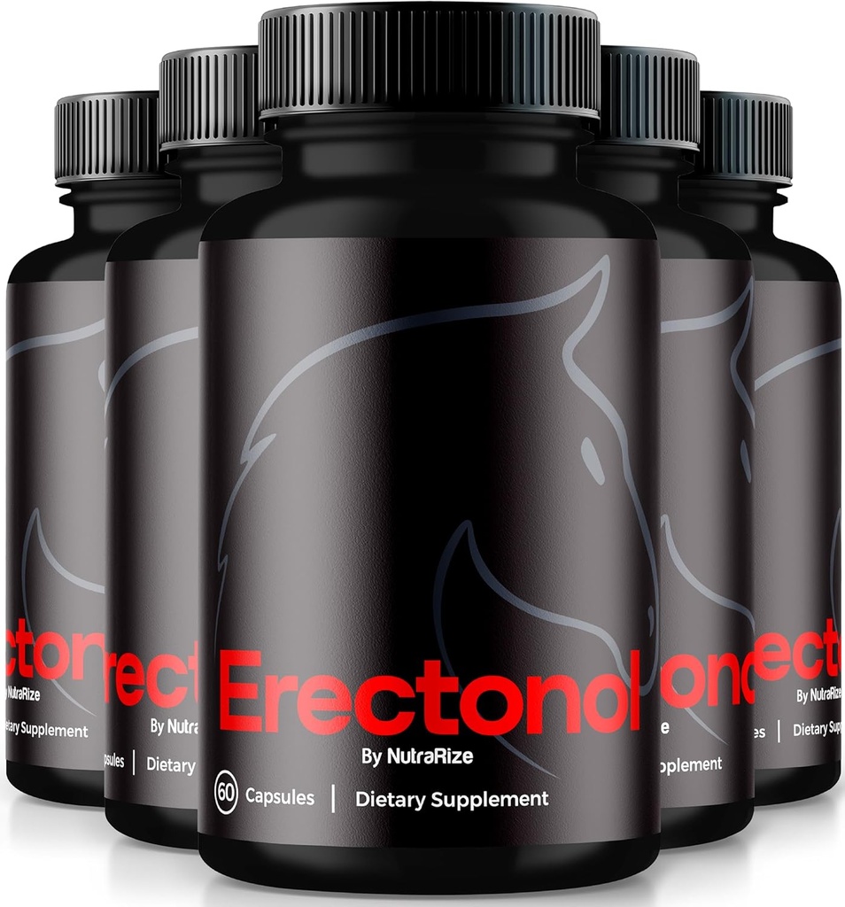 (5 Pack) Erektonola kapsulas vīriešiem, erektonols vīriešu uztura bagātinātājs, diennakts formula vīriešu labsajūtu un maksimālo veiktspēju, Advanced Formula tabletes aktīvai dzīvesveids, Atsauksmes (300 kapsulas)