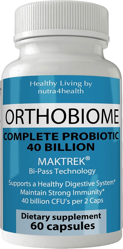 Ortobiome Complete Probiotic Pills Orto Biome Kapsulas Formula Boost Metabolisma papildinājums Tabletes labākai Gremošana, lai apturētu uzpūšanās, Aizcietējums un atvieglo Flatulence gāze
