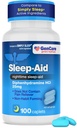 GenCare - Miega palīglīdzeklis Difenhidramīns HCL 25mg Blue Caps (100 Caplets) - Nedzīves Veidojot Nakts miega tabletes pieaugušajiem, lai piliens Asleep Ātrāk un miega dziļāk caur nakti - Miega palīglīdzekļi