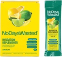 Nav dienu izšķērdēta hidrācijas papildinātājs 15 Grāfs - Elektrolītu pulveris Dzēriens Mix - citrons Laims - Nātrijs un kālijs rehidrācijai Plus Vitamīni atbalstam (15 Grāfs)