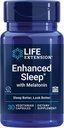 Life Extension Enhanced Sleep with Melatonin - Melatonīna miega papildinājums nemierīgam miegam un veselīgai ādai & vairāk – bez lipekļa, ne-GMO, veģetārietis – 30 kapsulas