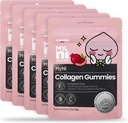 myni kolagēns gumies (12 Count) - Marine kolagēna papildinājums 2000mg, Zemmolekulārā svara zivju kolagēns ādai, matu un nagu ar Ildong. C vitamīns, hialuronskābe.