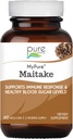 PURE ESSENCE LABS MyPure Maitake Sēnes - Koncentrēts Maitake Sēņu pulvera papildinājums Imūnsistēmas atbalstam, Stresa atvieglošanai, Build Enerģija, Spēka pastiprinātājs vīriešiem un sievietēm - 2 mēnešu piegādes