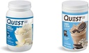 Quest Vanilla Milkshake 24g Proteīns 3 Pound un Cookies & Cream 20g Proteīns 1.6 Pound Protein Pulveris