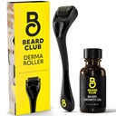 Bārda klubs Derma Roller & Beard Growth Oil priekš sejas, ķermeņa un skalpa mikroniedru rolleris vīriešiem un sievietēm ar 540 titāna mikroniedrēm - bārdaino rolleris priekš matiem un bārda