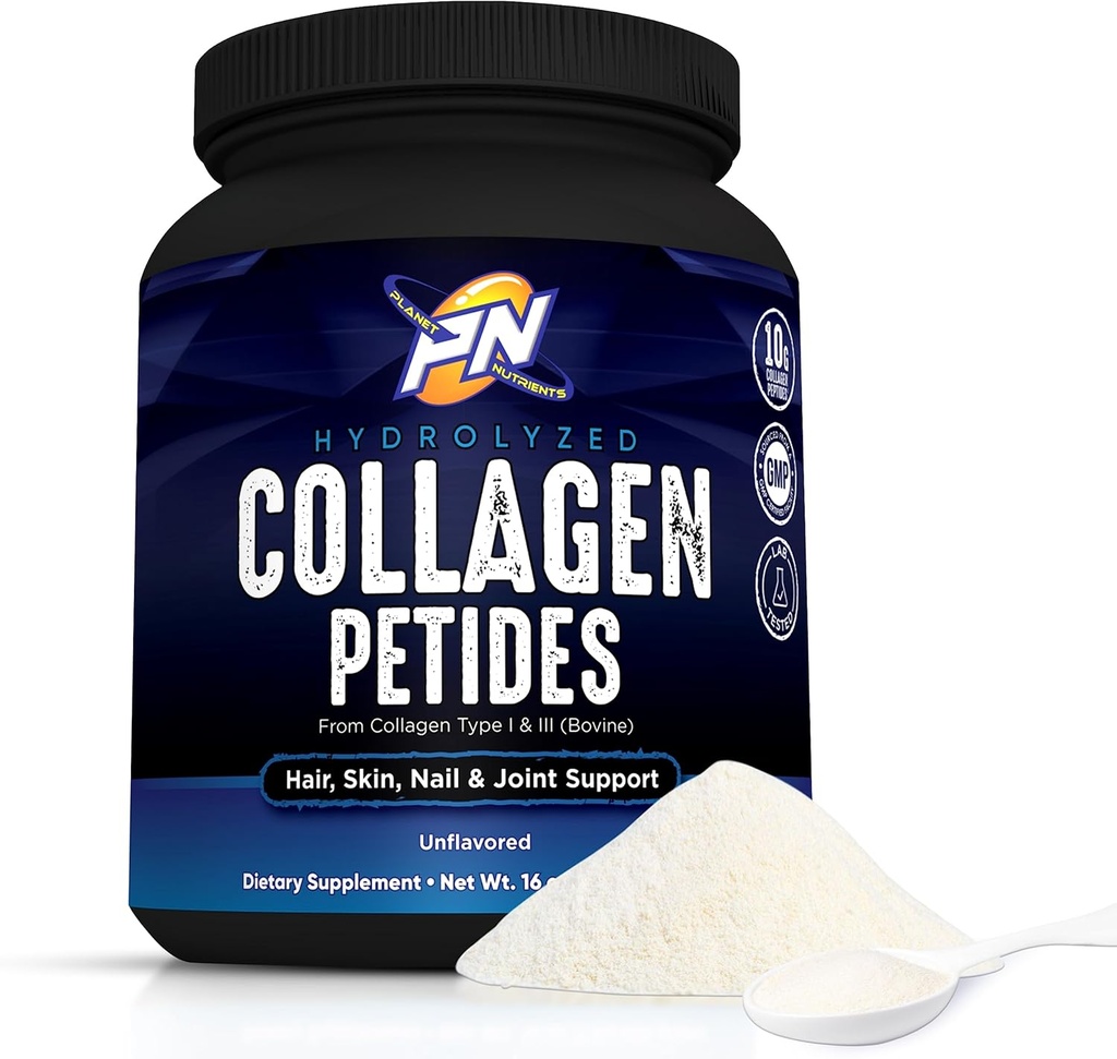 Hidrolizēts kolagēna peptīdi - kolagēna I un III tipa vitamīni matiem, ādai, nagus, un locītavu atbalsts