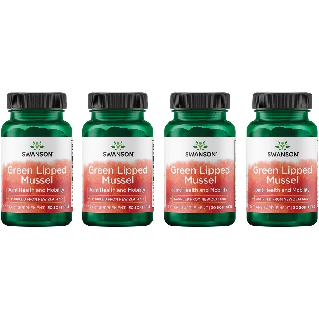 Swanson Jaunzēlande Green Liped Mussel Oil 30 Sgels (4 iepakojumi)