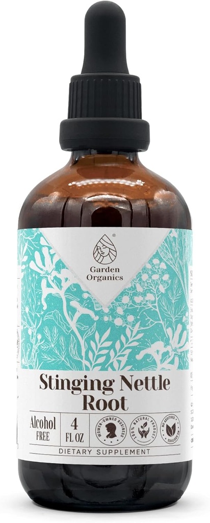 Stinging Nattle Root Alkohola-free dabas tinktūras ekstrakts, Imūnsistēmas pastiprinātājs, šķidruma pilieni izgatavoti no 100% (4 fl oz)
