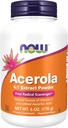 Acerola 4:1 ekstrakta pulveris, acerola un askorbīnskābe, brīvais radikālais kaveners*, 6-ounce