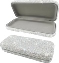 Bling Sunbrilles Case,Shiny Diamond Sunbrilles Ciets Case Cute Glasses Case,Rhinestone Eyeglass Case for Women