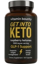 Vitamīns Bounty Premium aveņu ketonu papildinājums - Keto tabletes svara zudums - veicina ketoze un vielmaiņas atbalsts - Keto Diēta atbalsts - Enerģijas Boost sievietēm un vīriešiem - 60 kapsulas