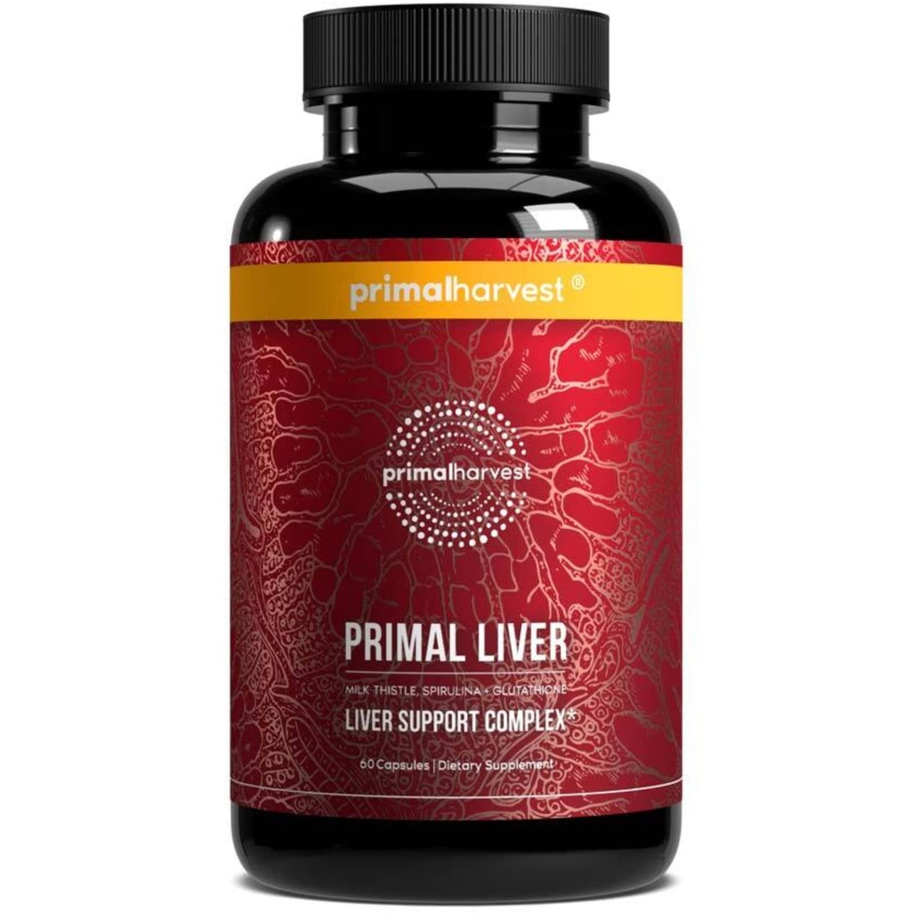 Primal Rage Primal Aknu Aknu Papildinājums ar Alpha-Lipoic Acid, L-Cysteine HCL, L- Glutatione, Milk Thattle, un Spirulina, vīriešiem un sievietēm, 120 kapsulas
