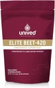Unived Elite Beet-420 -- Bietes ekstrakts standartizēts līdz 6.5% Diētiskā Nitrāta, 420mg Nitrāta Per Kalpošana -- Izturība Superfood sportistiem -- Vegan, kofeīns-free, Pre-Workout - 20 Servisi