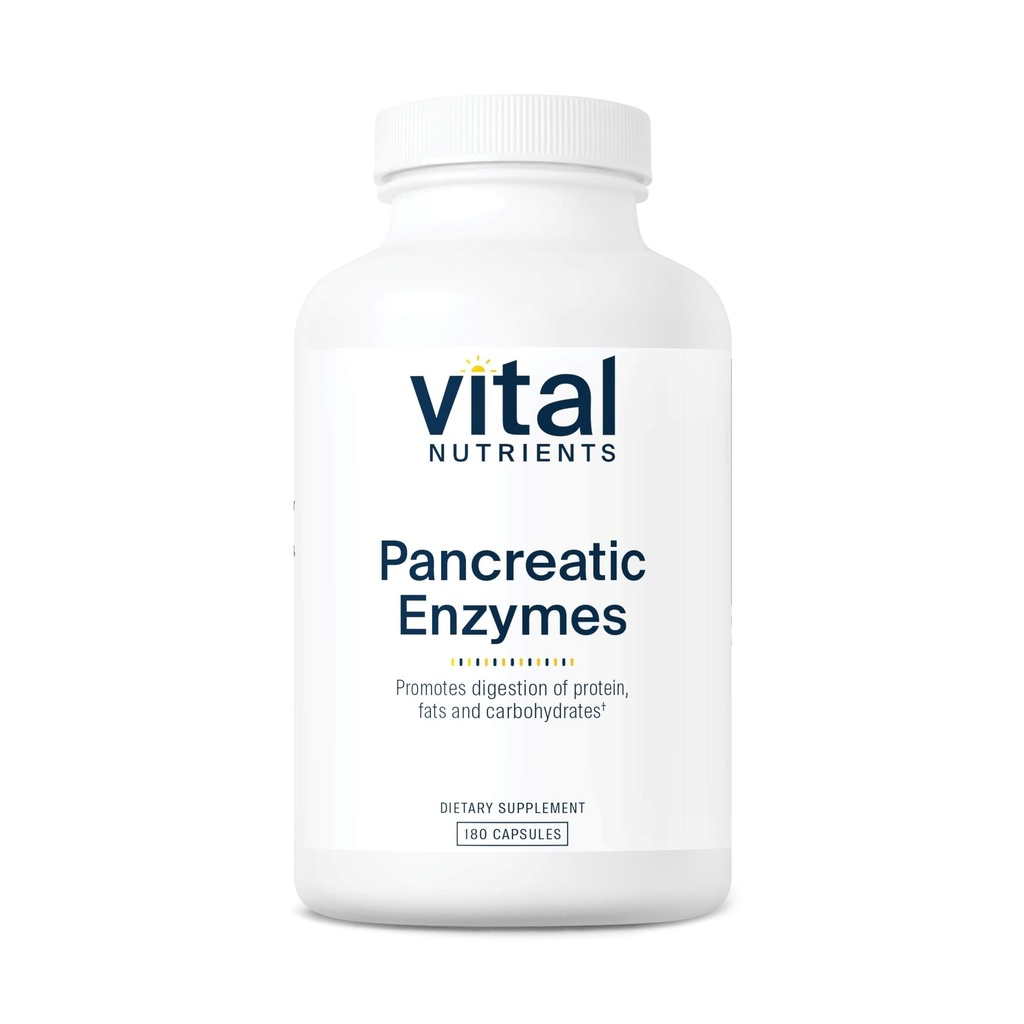 Vitālie uzturprodukti Aizkuņģa dziedzera enzīmi 1000 mg (pilna stipruma) • Aizkuņģa dziedzera Gremošanas papildinājums ar proteāzi, amilāzi un lipāzi