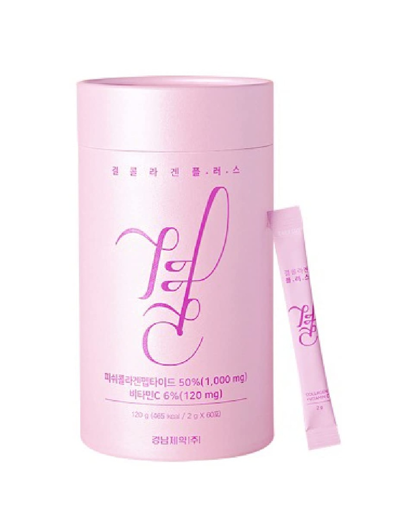 Gyeol Collagen Plus+ (2g*60 Stick paketes) Zema molekulārā svara kolagēns + C vitamīns