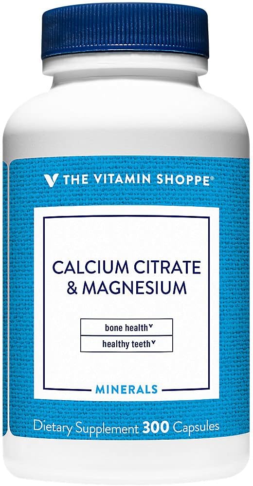 Kalcija citrāts un magnijs (300 kapsulas) ar vitamīnu veikals