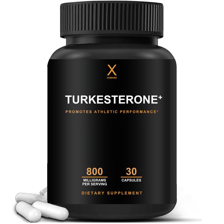 HUMANX Turkesterone+ 800mg - ASV Trešās puses testēts (līdzīgs Ecdysterone) muskuļu attīstībai un dinamiskai athletic performance - Natural Anabolic - ne ĢMO, Vegan - Turkesterone Papildinājums