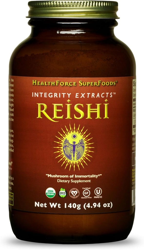 HealthForce Superfoods Integrity ekstrakti Reiši - Pulveris - 140 Grams