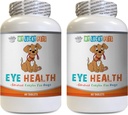 Suņu acu papildinājums - Suņu acu veselība - Advanced Formula - Priekšrocības Vision - Imūnsupport - Suņu Vitamīnu Sirds - 2 pudeles (120 Treats)