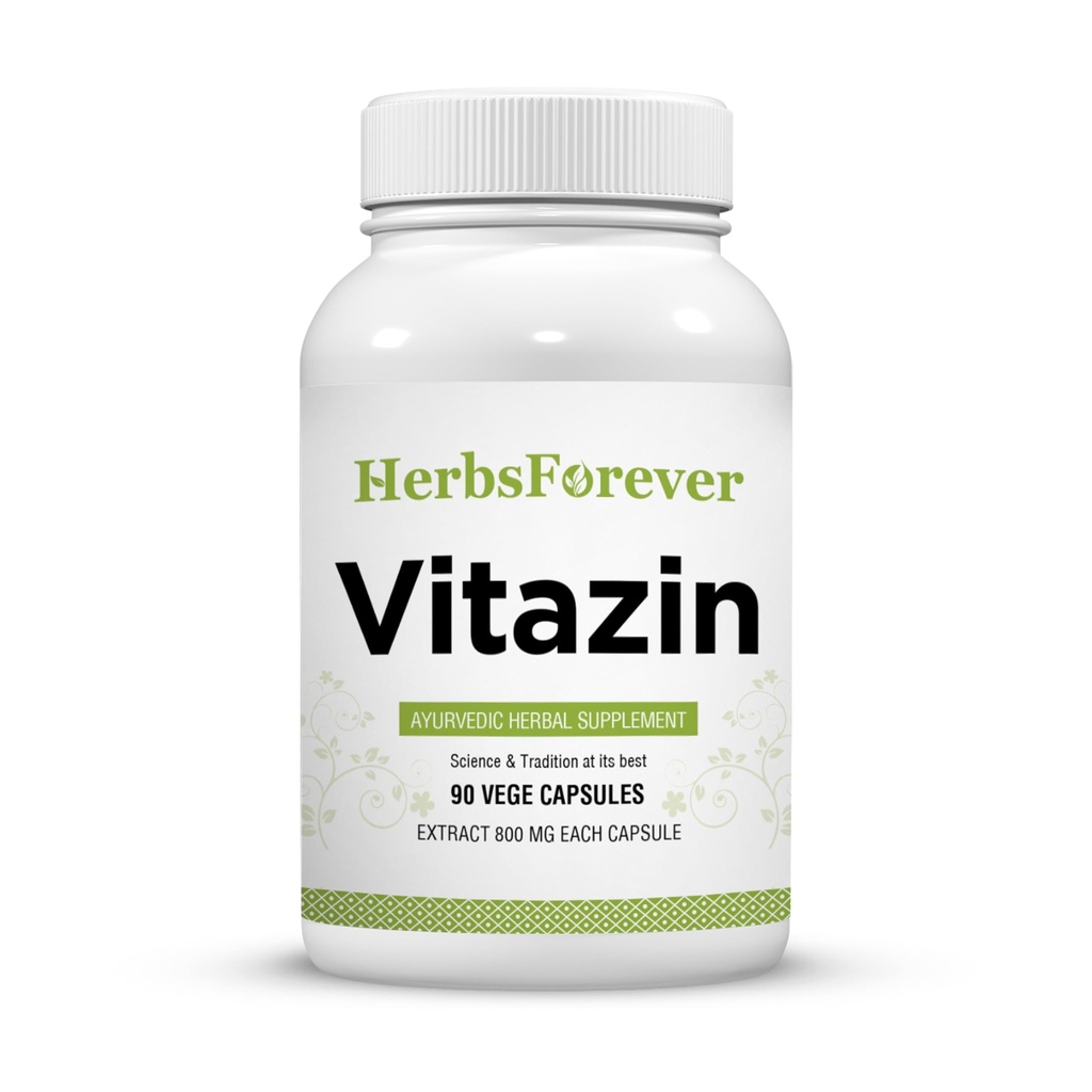 Herbsforever Vitazin kapsulas Ayurvedic augu papildinājums atbalsta enerģiju un veiktspēju Nodrošina fizisko un garīgo spēku 90 Vege kapsulas 800 Mg Katra