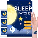 Miega patches pieaugušajiem, Melatonīna Patches for Miega Pieaugušajiem, All-Natural Deep, Piemērots sievietēm un vīriešiem, Nodrošina ērtu atpūtu, 69