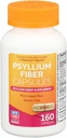 Rite Aid Psyllium Fiber Capsules, 160 Skaits, Psyllium Fiber Papildinājums, 