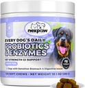 Dog Probiotikas un gremošanas enzīmi - Relief Caureja, Suņu gāze, Uzpūšanās, Aizcietējums, Upsets Kuņģis - Pet Gremošanas atbalsts - Soft Chews Probiotikas suņiem un kucēni