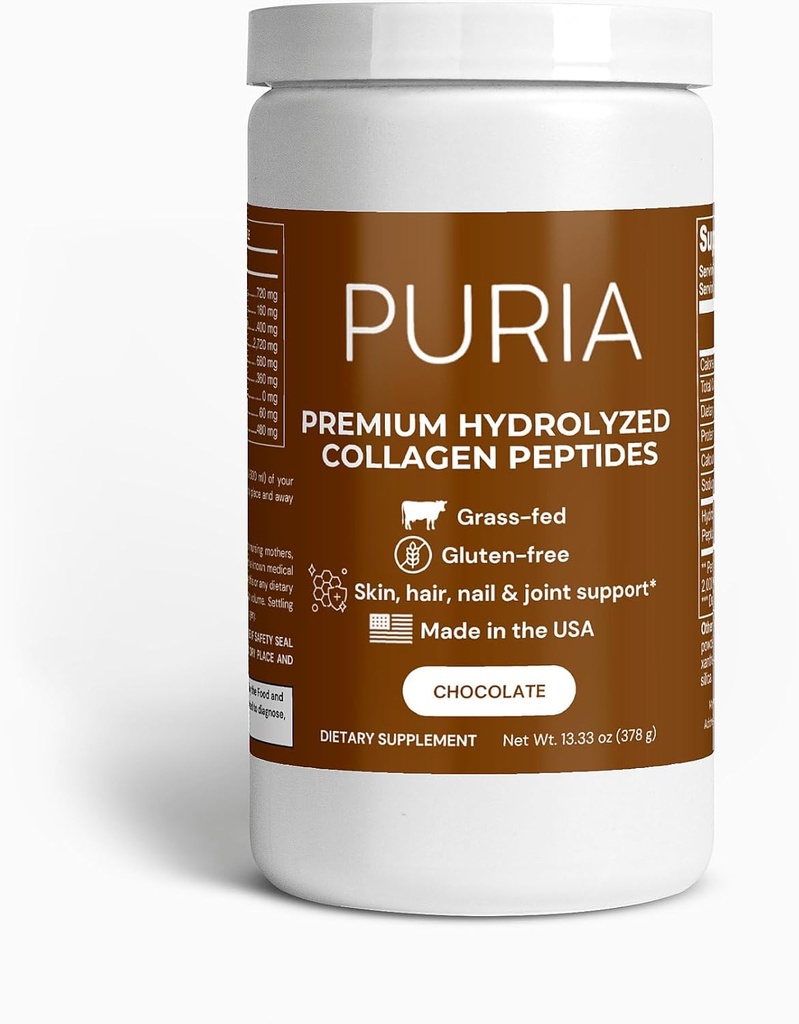 Premium ar zāles barošanu Hidrolizēti kolagēna peptīdi Pulveris (šokolāde)     - Kolagēna pulveris - matu, ādas, nagu un locītavu atbalsts - I un III tipa zāles barojošā kolagēna piedevas sievietēm un vīriešiem