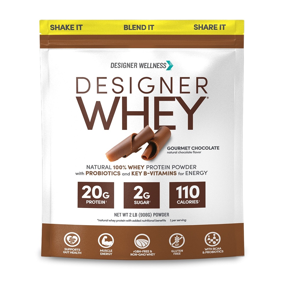 Dizainera labsajūta, Designer sūkalu, dabas sūkalu olbaltumvielu pulveris ar probiotikām, Fiber, un Key B Vitamins enerģijai, bez lipekļa, Gourmet Šokolāde, 2 lb