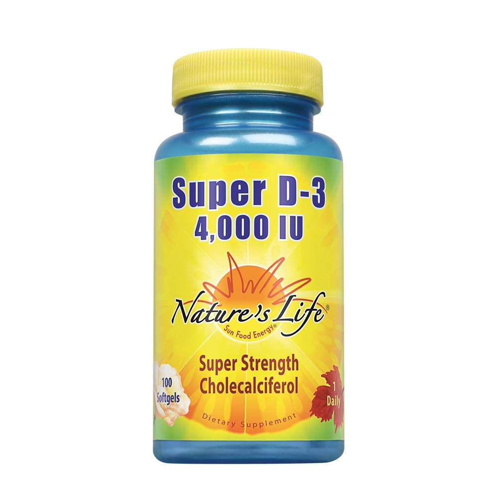 Dabas dzīve Super D-3 4000 SV ) Augsta potence D vitamīna papildinājums ) Var atbalstīt veselīgi kauli, zobi un imūnā sistēma ) 100 softgels