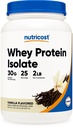 Nutricost sūkalu olbaltumvielu izolāta pulveris (Vanilla) 2LBS