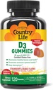 Country Life Strawberry & Orange D3 Gumies, 120 CT
