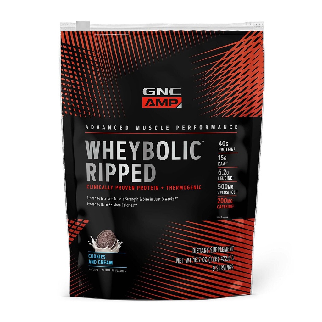 GNC AMP sūkalas - Cookies and Cream (9 Servē)