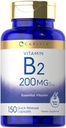 Carlyle B- 2 vitamīns - riboflavīns - 200mg - 150 Grāfs - veģetārietis, bez GMO un bez glutēna