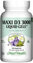 Maxi Veselība D3 vitamīns 3000 SV 75 μg D vitamīns Papildinājums veselīgiem kauliem, zobiem, imūnsupport - VIT D3 Papildinājums Viegli norij Bez GMO, Papildinājums vīriešiem un sievietēm – Kosher 180 Gels